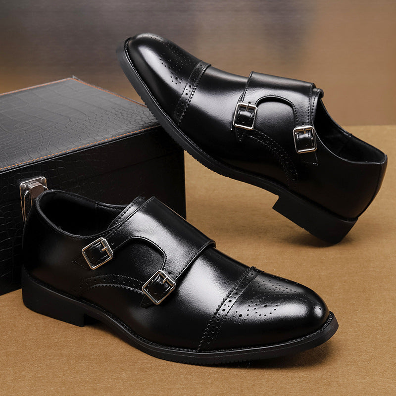 Low-Top Leather Shoes | Fashion British Style Business Formal Wear Casual Men's Shoes