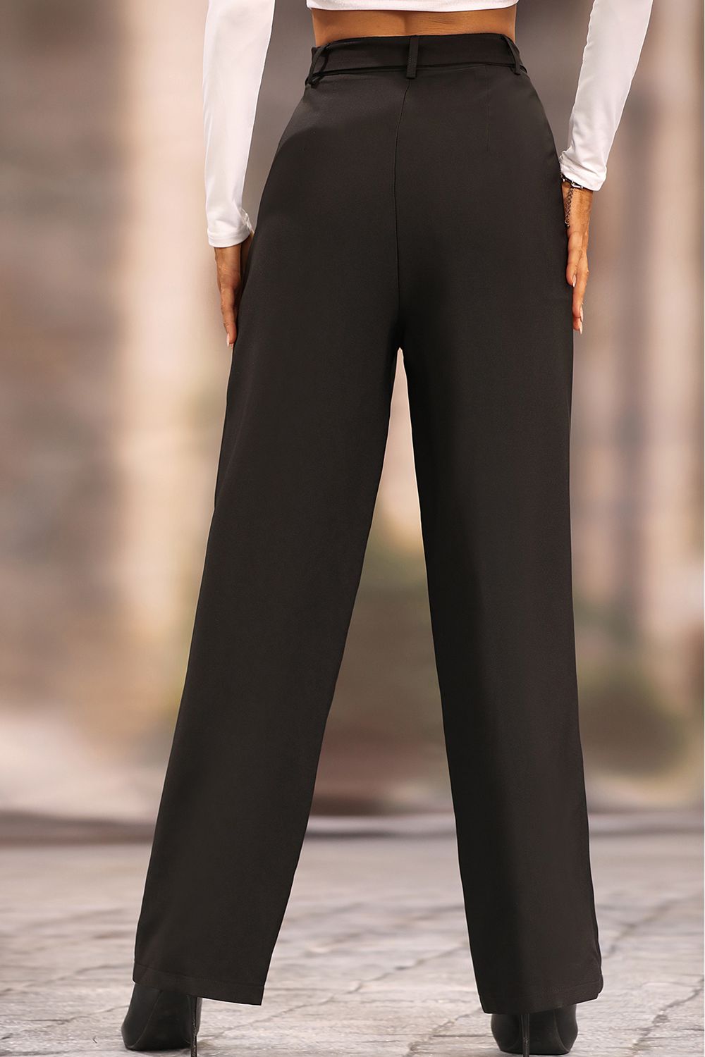 Long Loose Fit Straight Pants - Thandynie