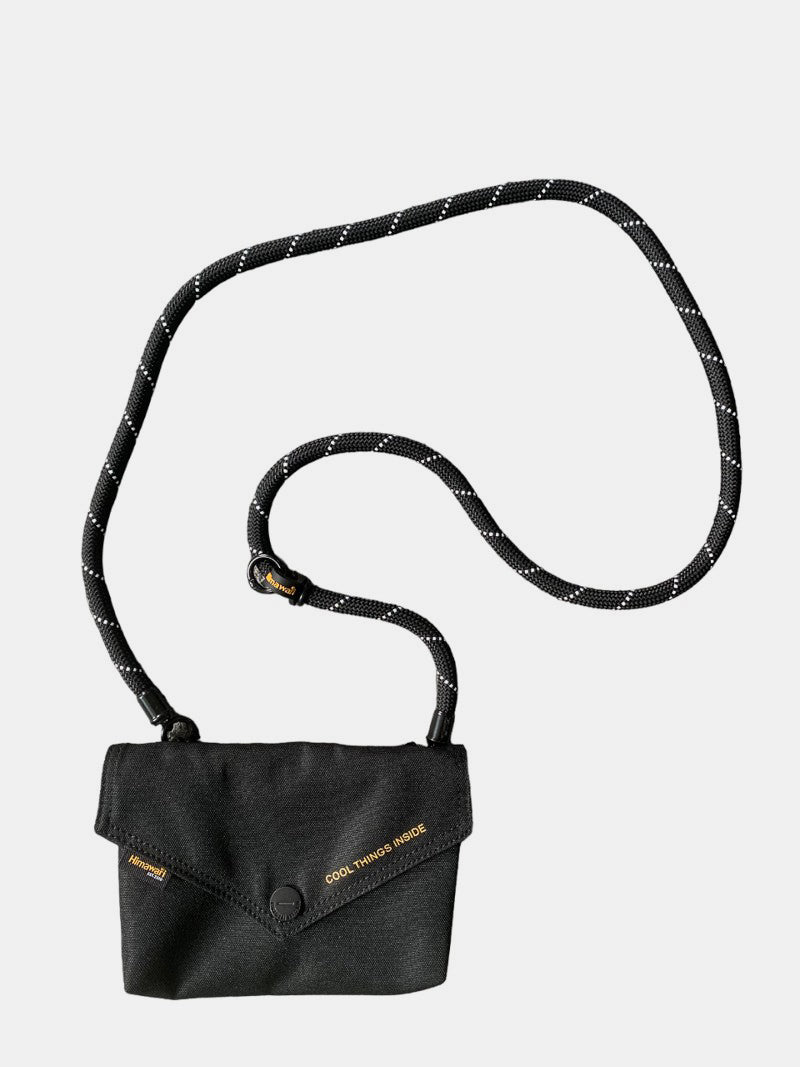 Himawari Solid Color Envelope Shape Crossbody Bag with Removable Strap Black One Size