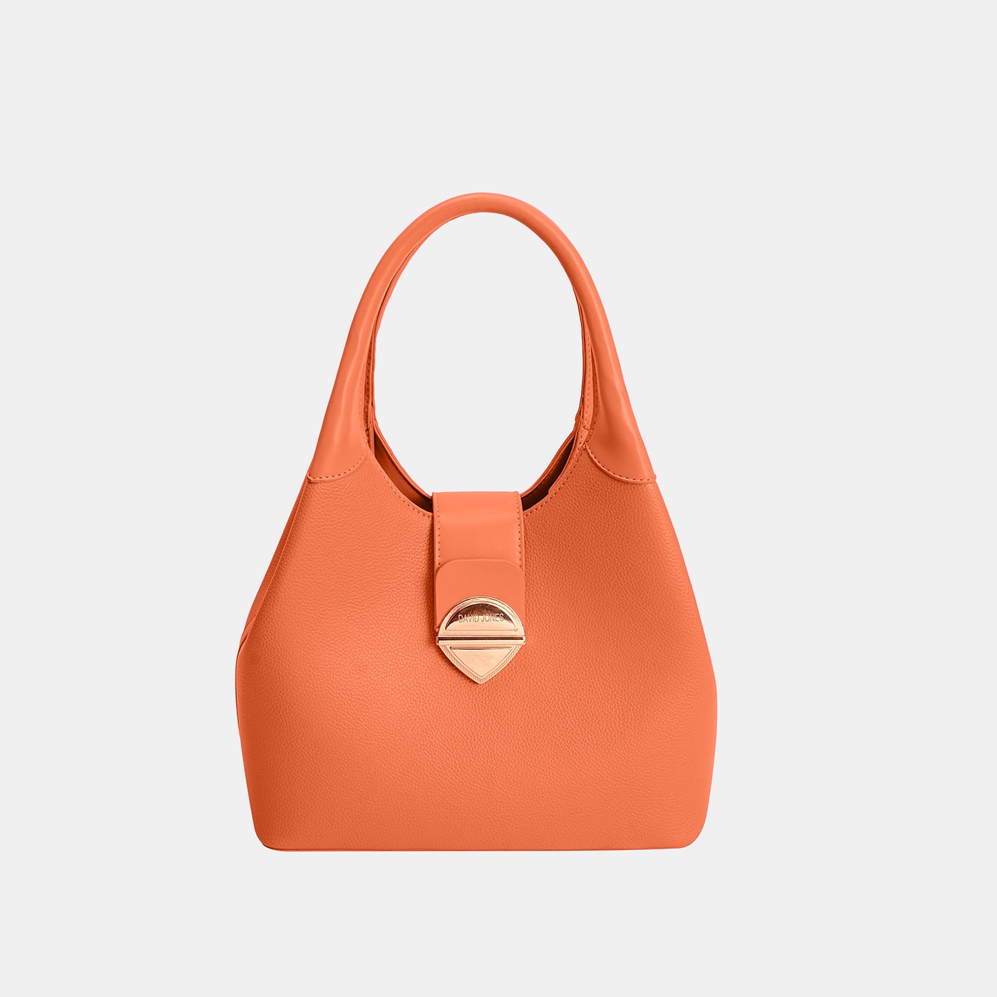 David Jones PU Leather Handbag Orange One Size