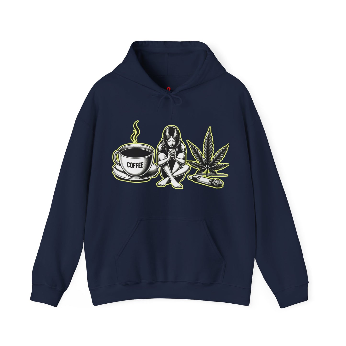 Cool Vibes - Unisex Heavy Blend™ Hooded Sweatshirt Navy