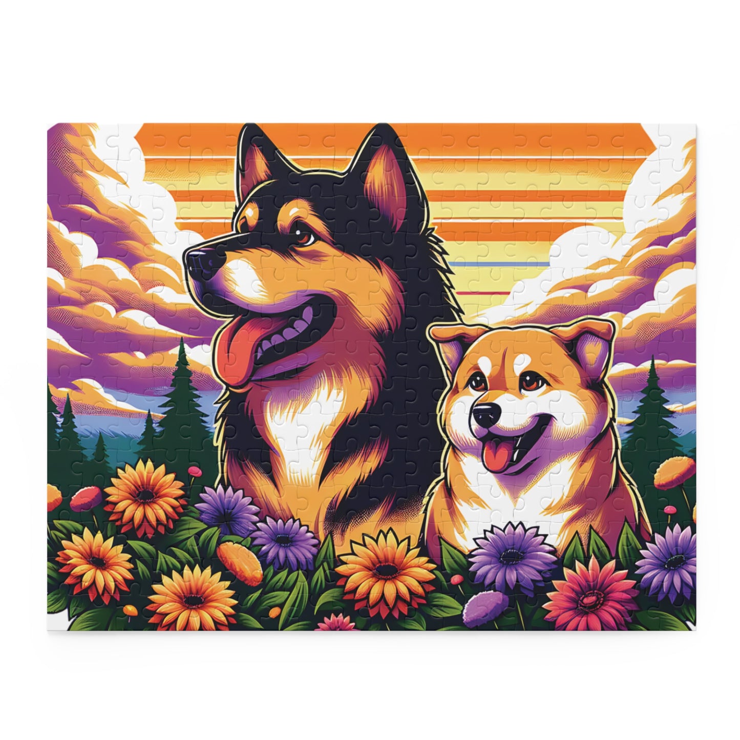 Furry Friends Art Puzzle – High-Quality Custom Puzzles in 120, 252, 500 Pieces with Gift-Ready Box 14" × 11" (252 pcs)