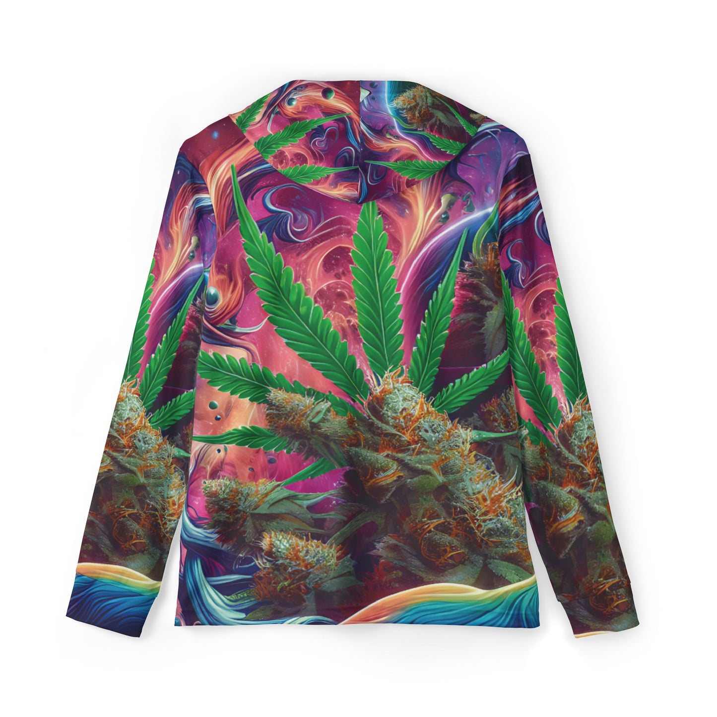 Cannabis cool Vibes - Men's Sports Warmup Hoodie (AOP)