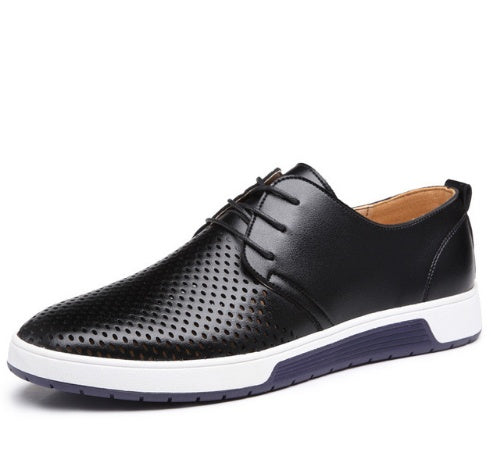 Leather Shoes Men's Business Formal Workwear Shoes Black Trendy Soft Shoes Black 1