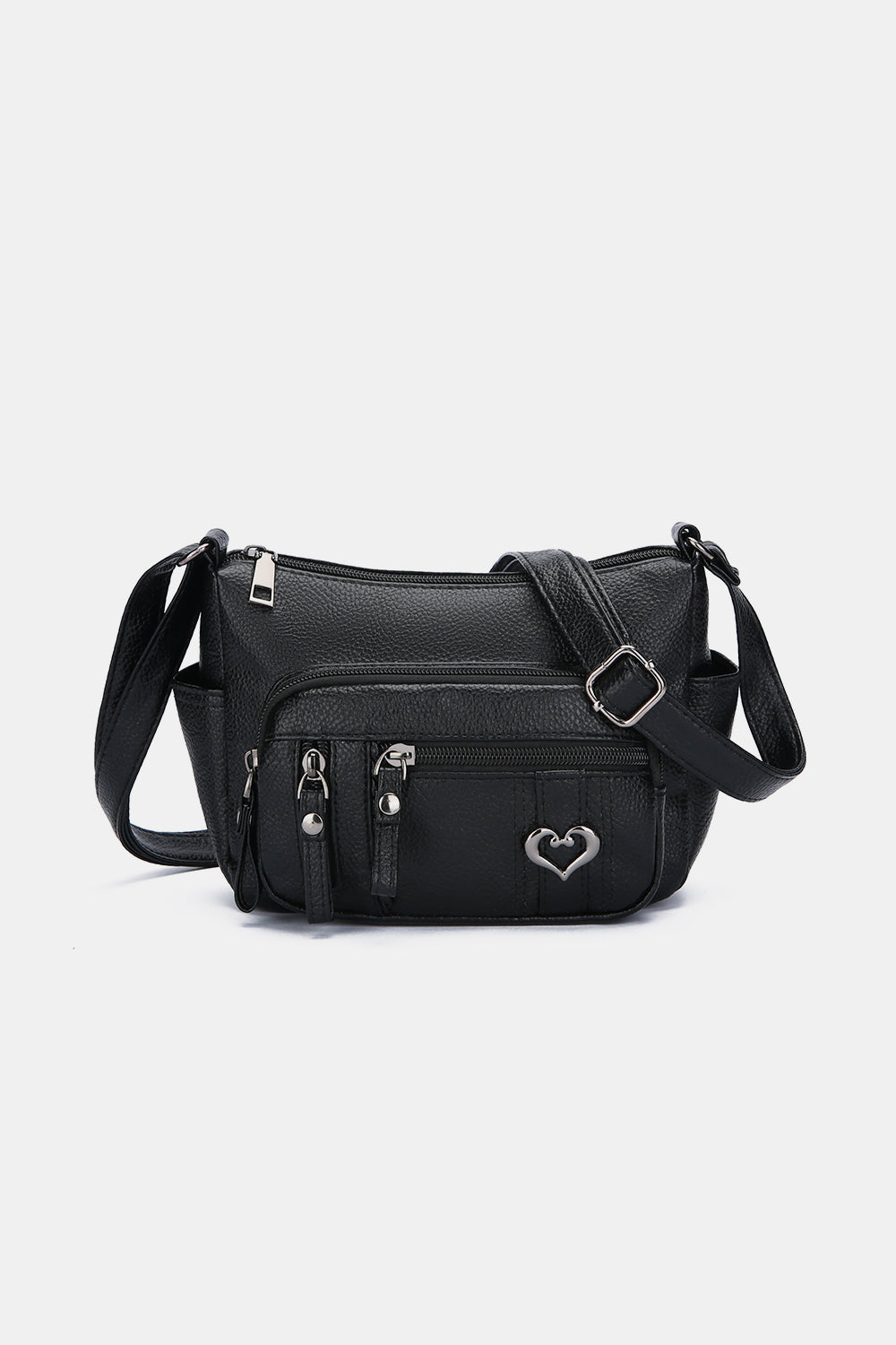 PU Leather Adjustable Strap Shoulder Bag - Thandynie