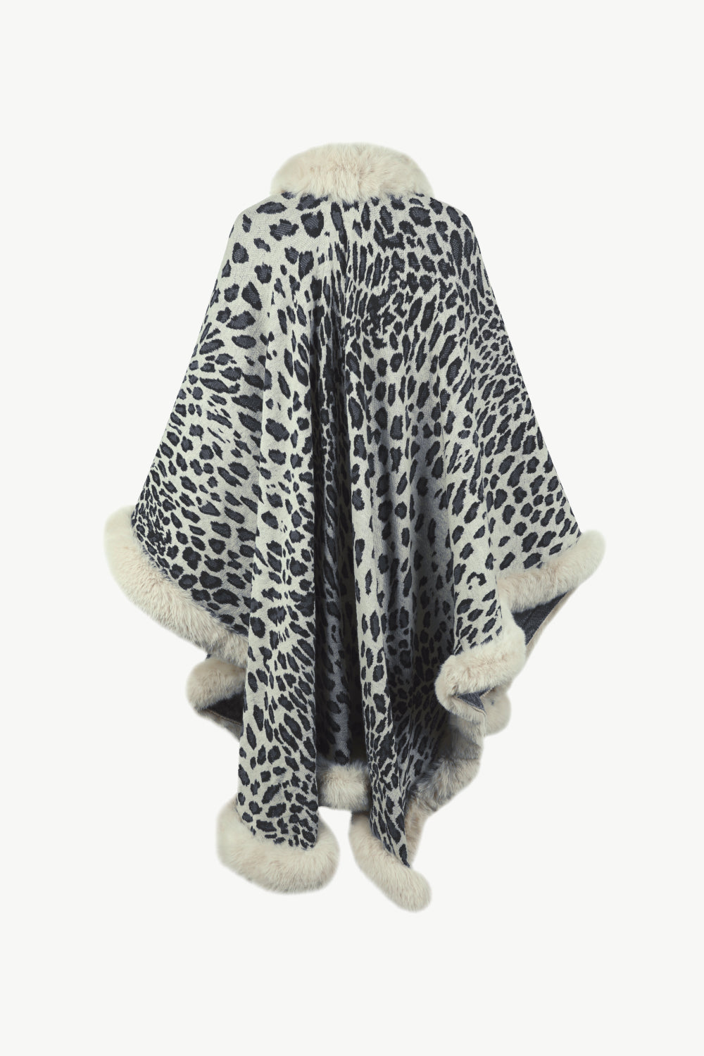 Leopard Open Front Poncho - Thandynie