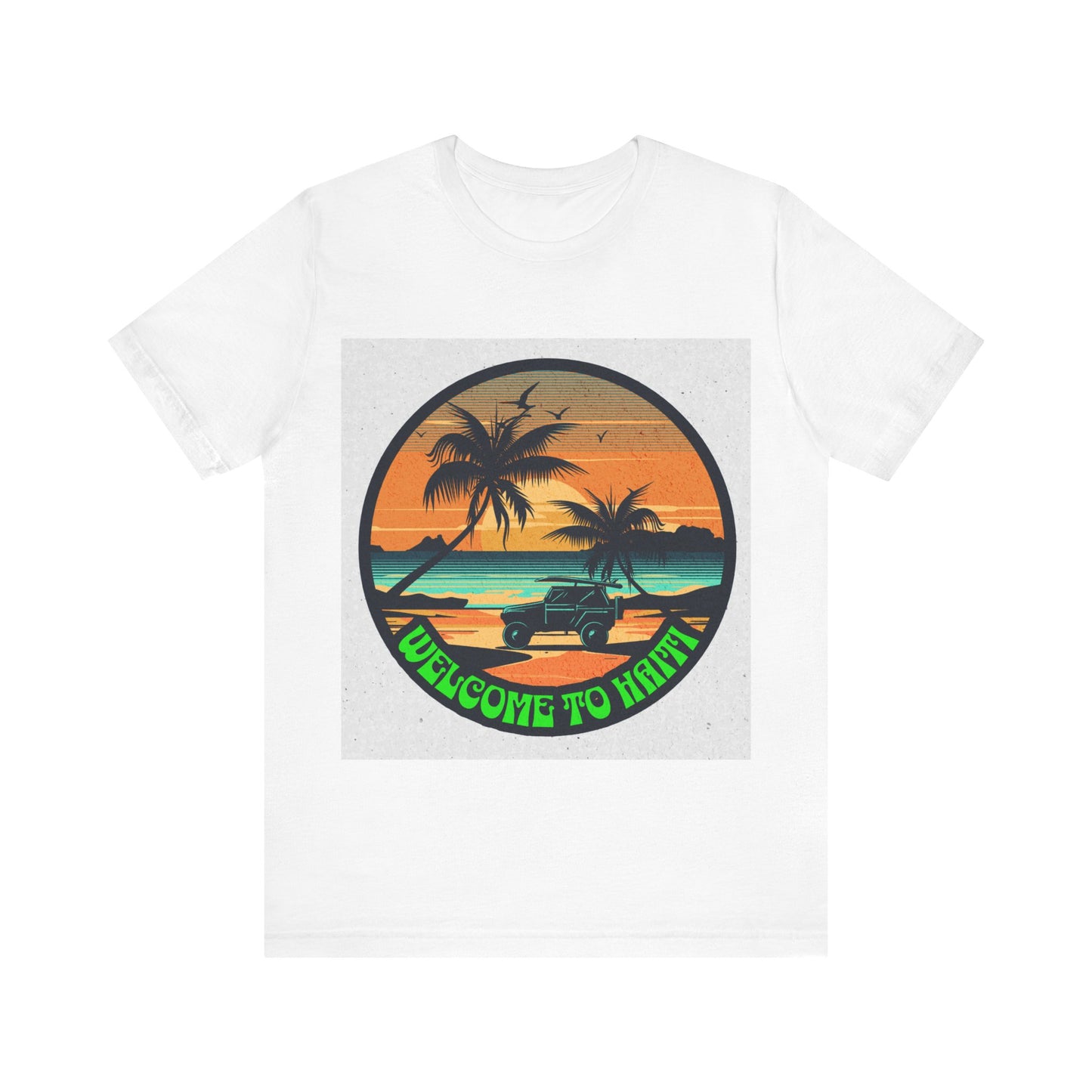 Welcome to Haiti - Unisex Jersey Short Sleeve Tee White