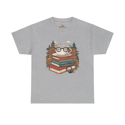 Bibliophile's Bliss Unisex Cotton Tee – Perfect for Book Lovers, Soft and Durable Sport Grey