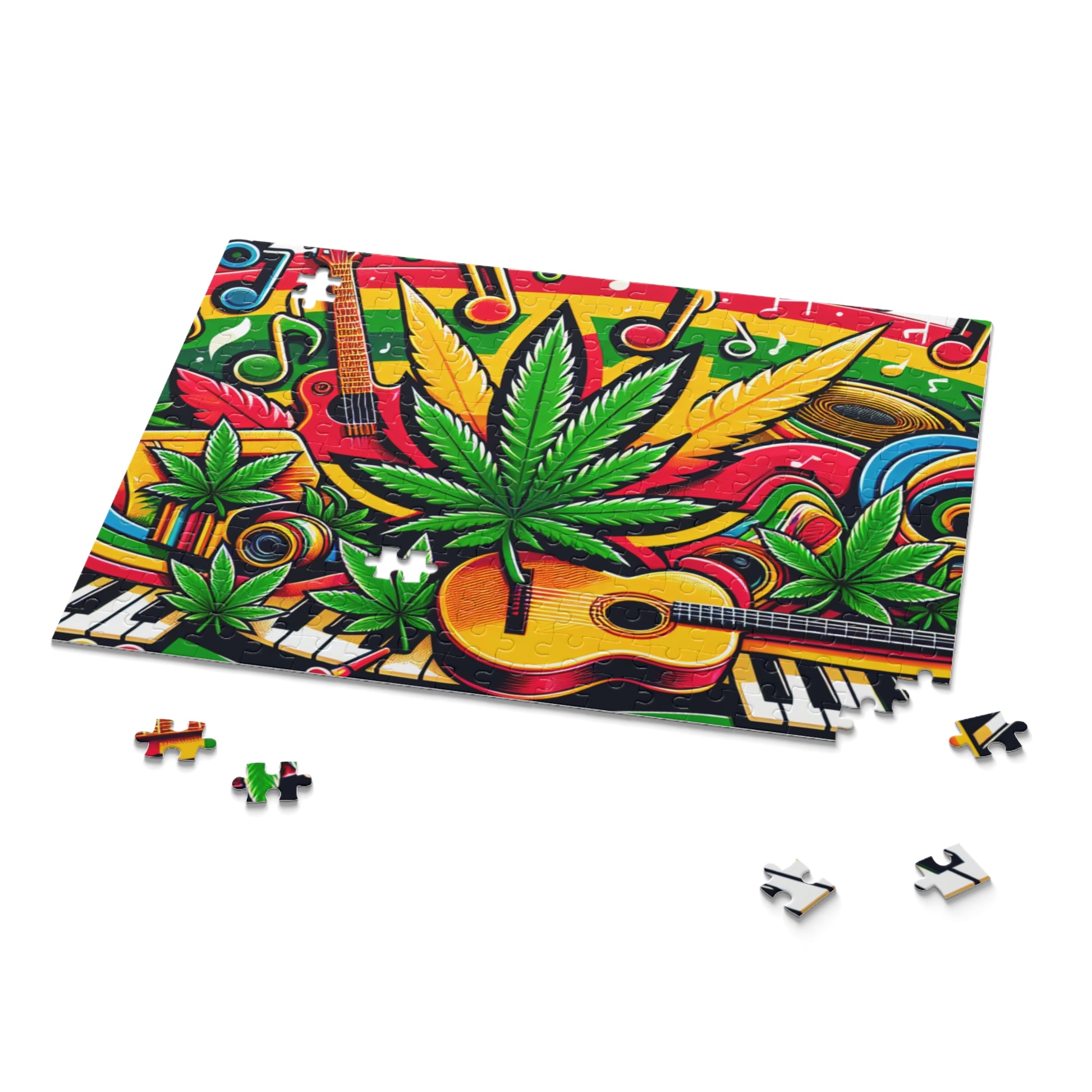 Harmony in Green Puzzle – Custom 120, 252, 500-Piece Options with Gift-Ready Packaging