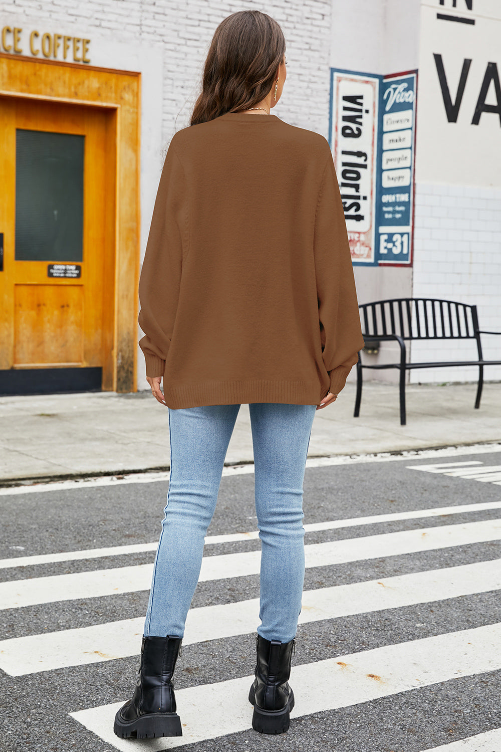 Round Neck Long Sleeve Sweater