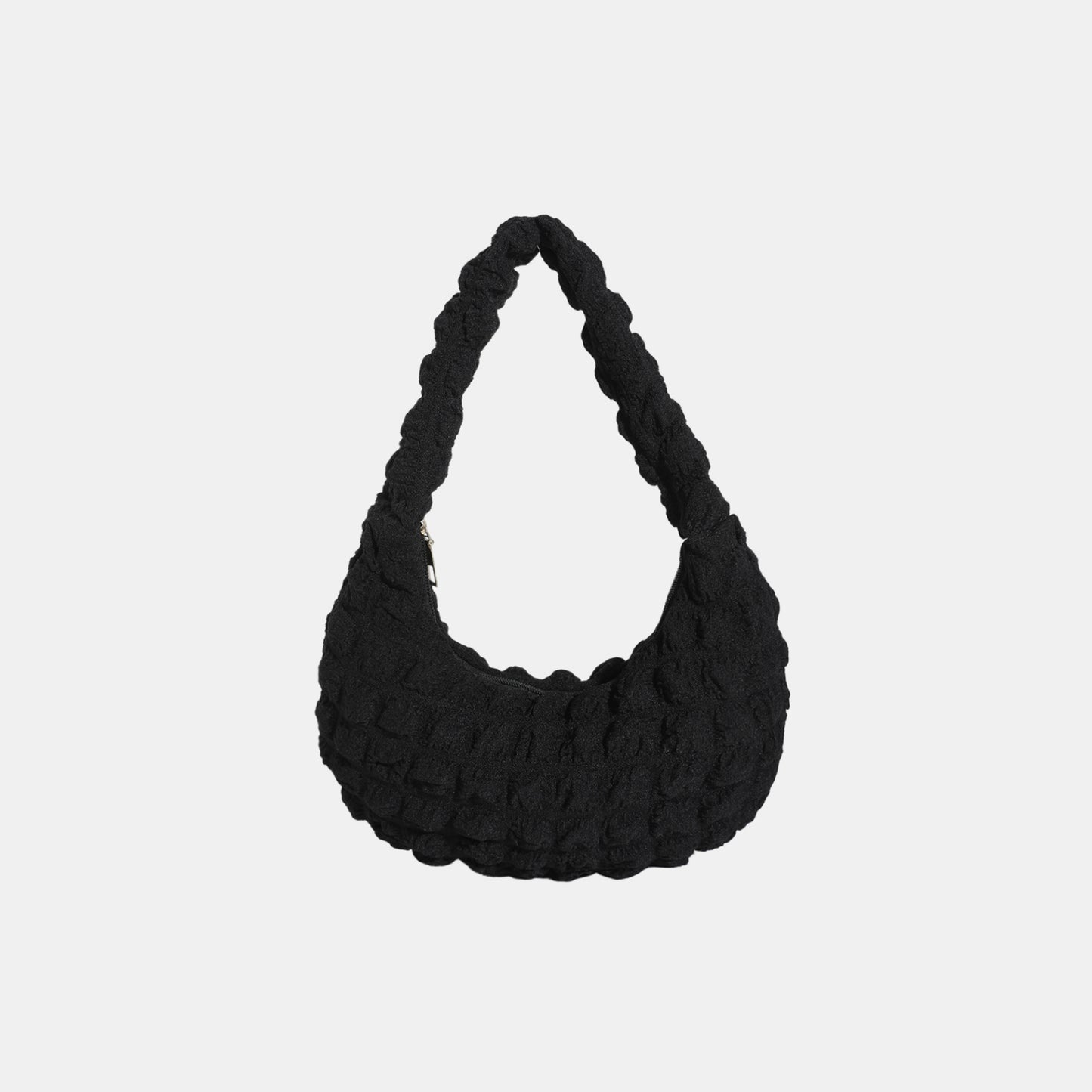 Small Texture Handbag Black One Size