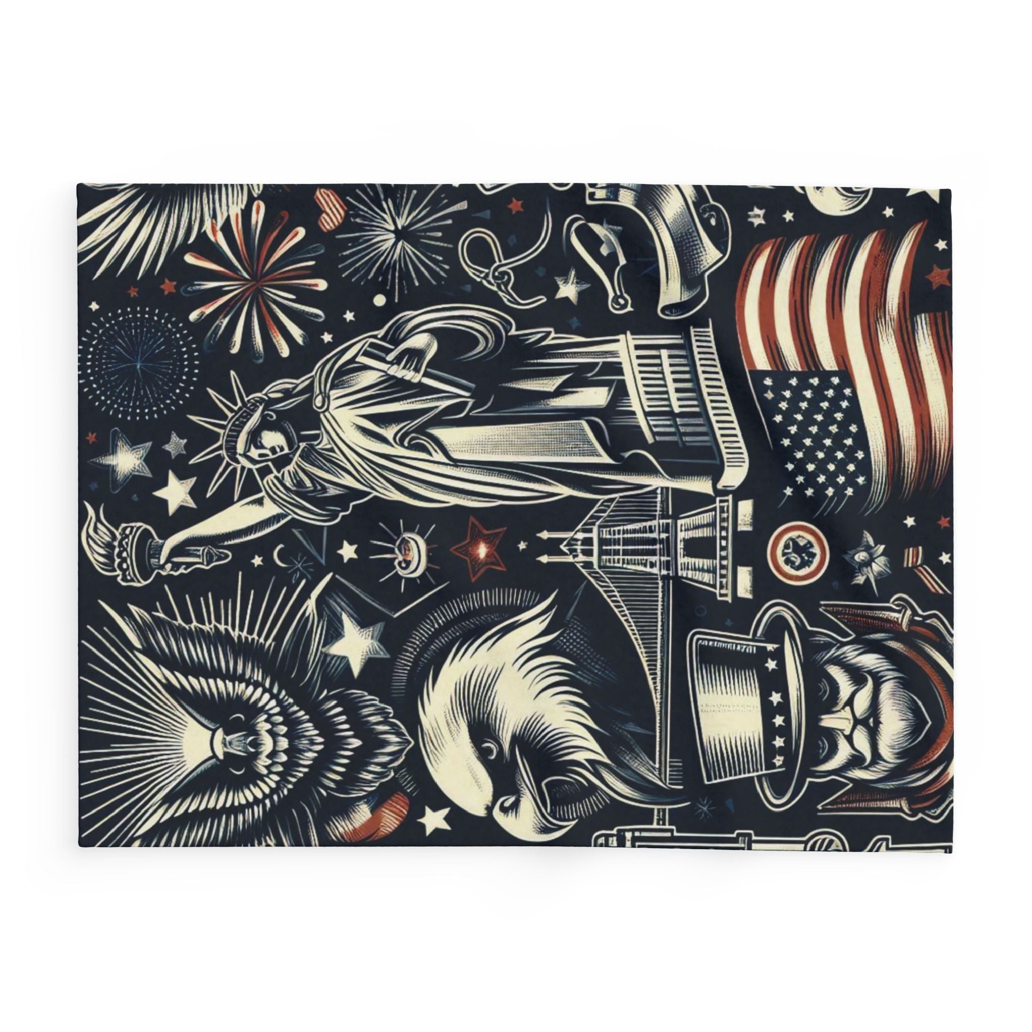 Fleece Blanket - Iconic American Independence Designs