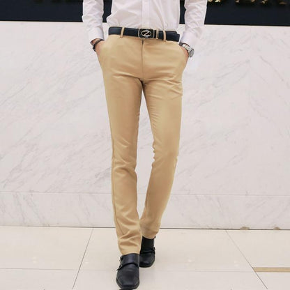 Fashion Simple Business Suit Casual Trousers Khaki