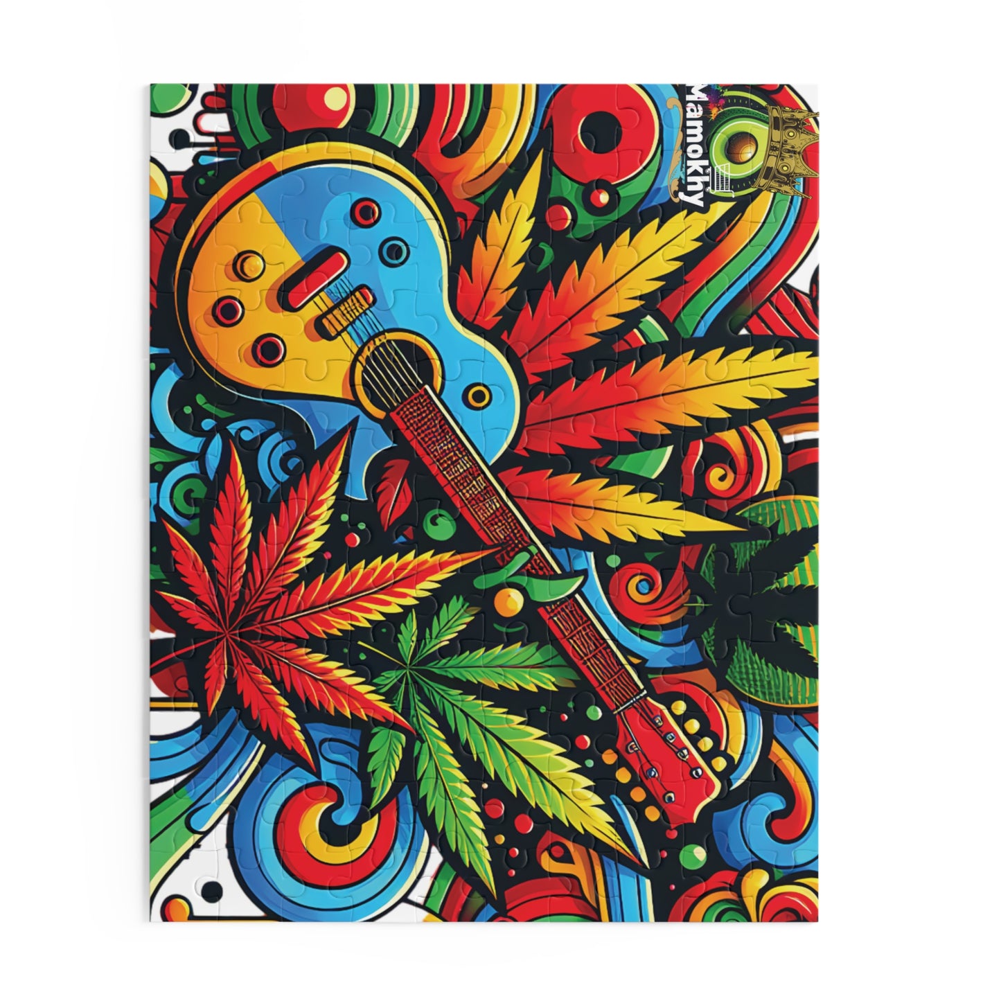 Musical Herb Vibes Puzzle - Custom 120, 252, 500-Piece Options in Gift-Ready Packaging, Jigsaw Puzzle, Relaxing Puzzle, Entertainment Game,