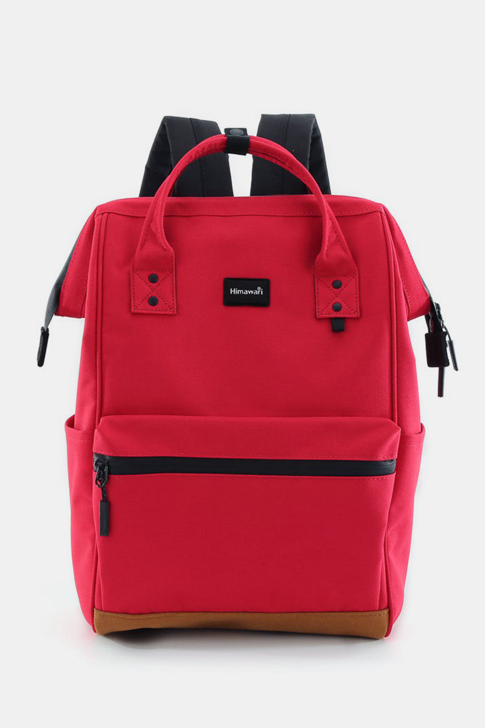 Himawari Waterproof Canvas Travel Backpack Bag with USB Port Red One Size