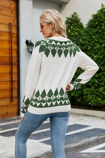 Round Neck Long Sleeve Sweater