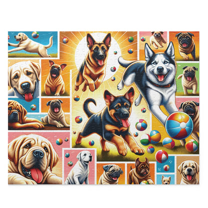 Puppy Puzzle (120, 252, 500-Piece) 20" × 16" (500 pcs)