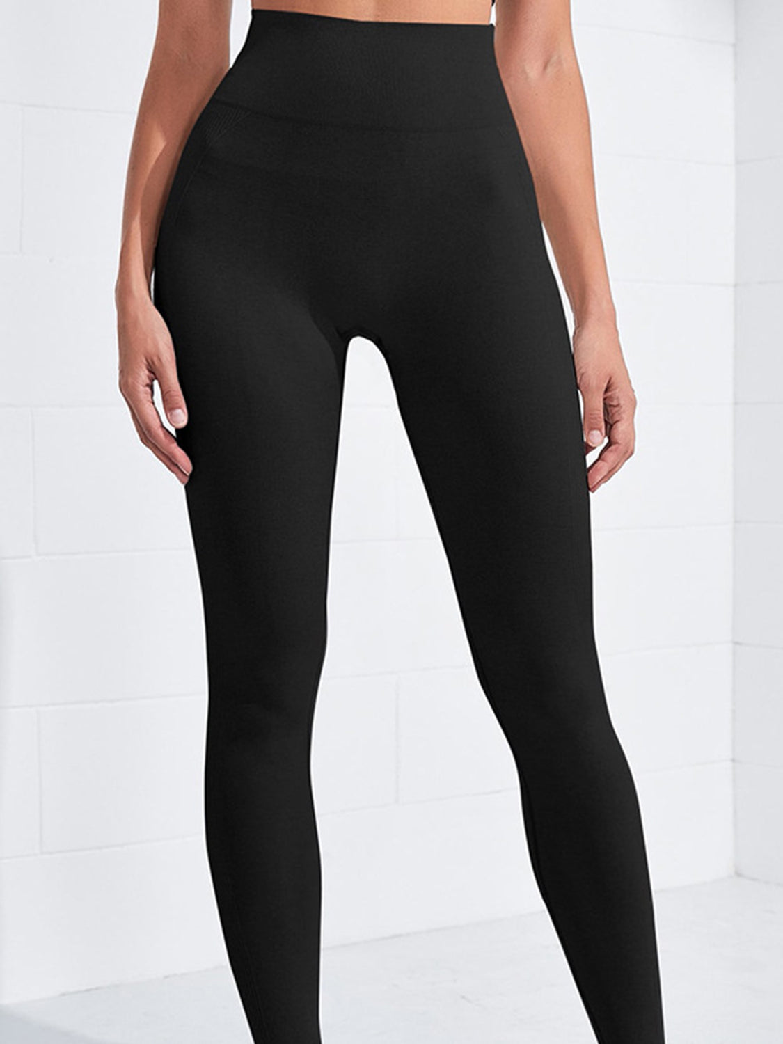 High Waist Active Leggings Black