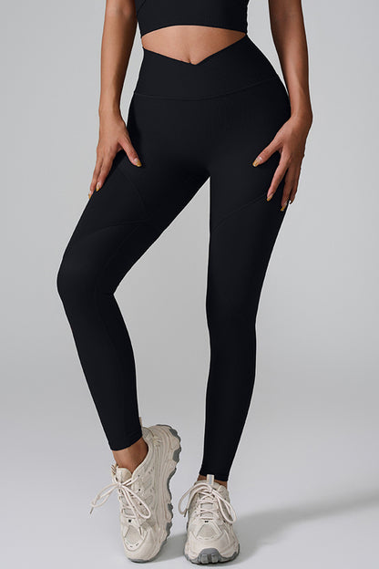 High Waist Active Leggings Black