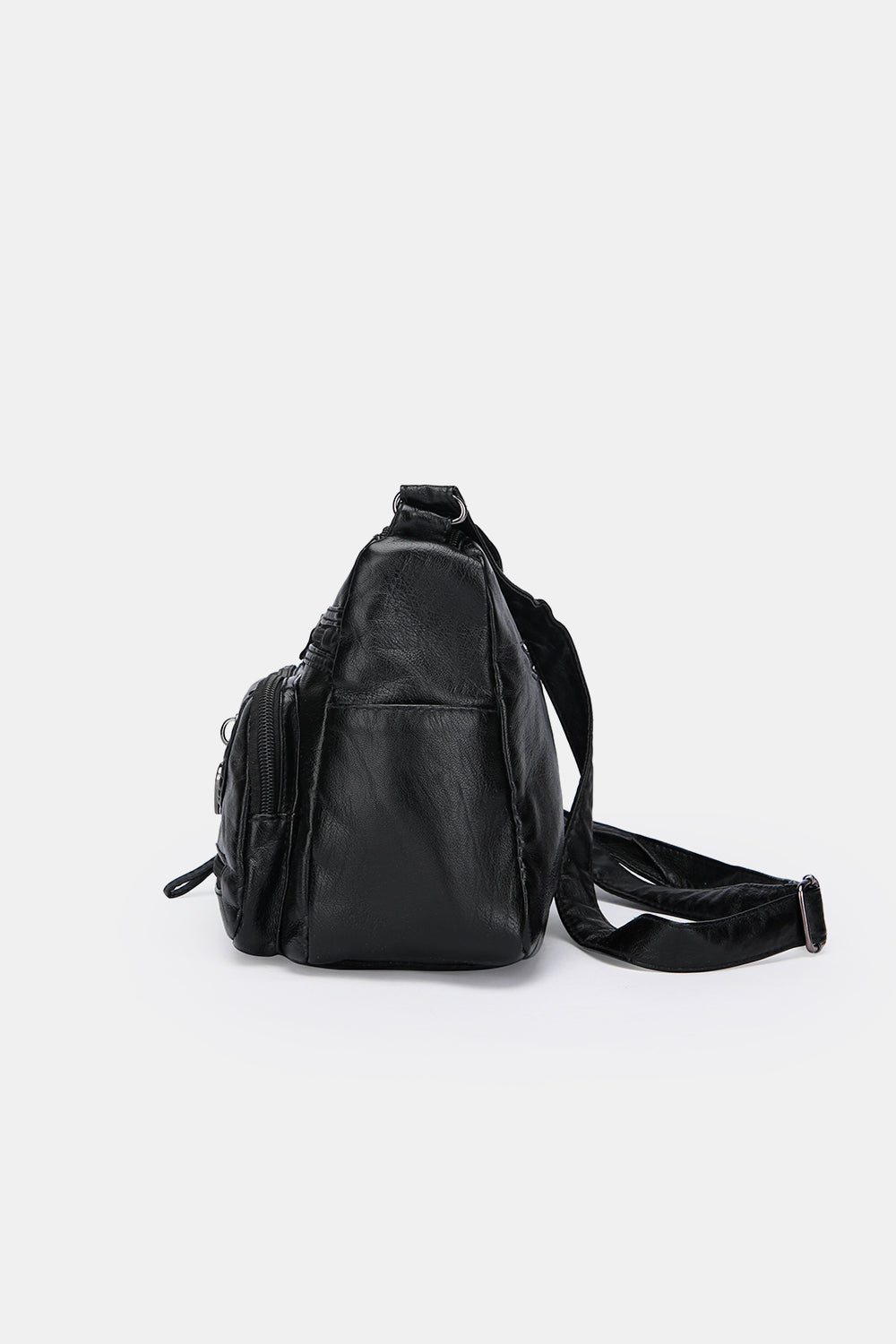 PU Leather Medium Shoulder Bag - Thandynie