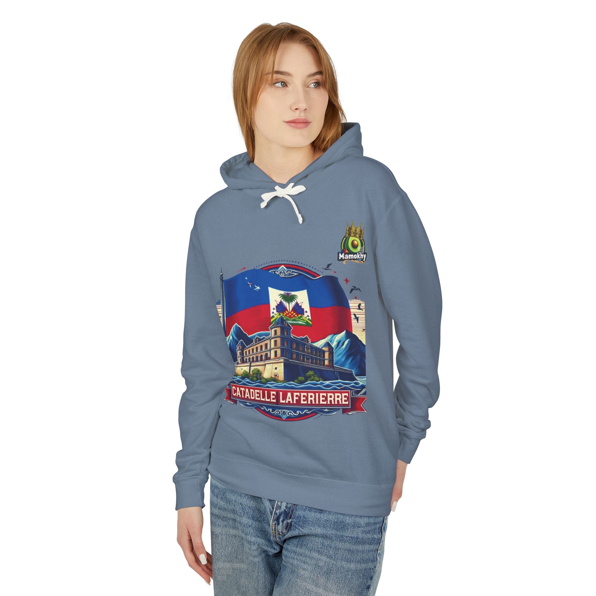 Citadelle Laferrière Haitian Pride Hoodie – Custom Hooded Sweatshirt with Flag Illustration