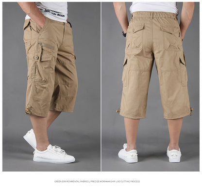 Men's Loose Thin Multi-pocket Outdoor Sports And Casual Shorts