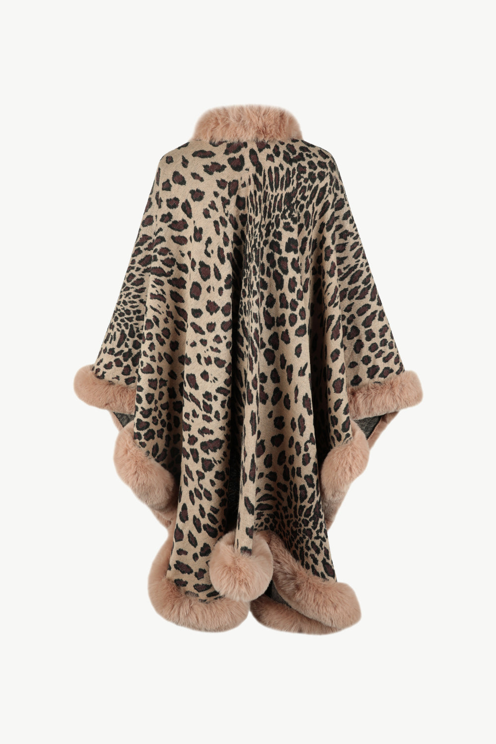 Leopard Open Front Poncho - Thandynie