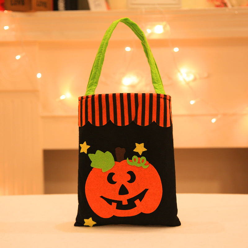 Assorted 2-Piece Halloween Element Handbags Pumpkin One Size