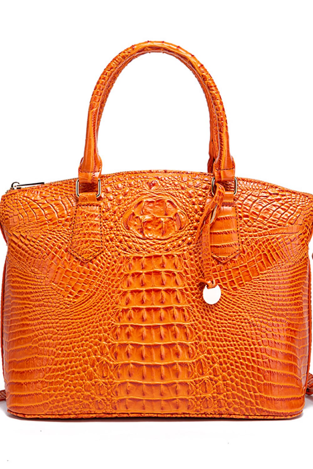 PU Leather Handbag Pumpkin One Size