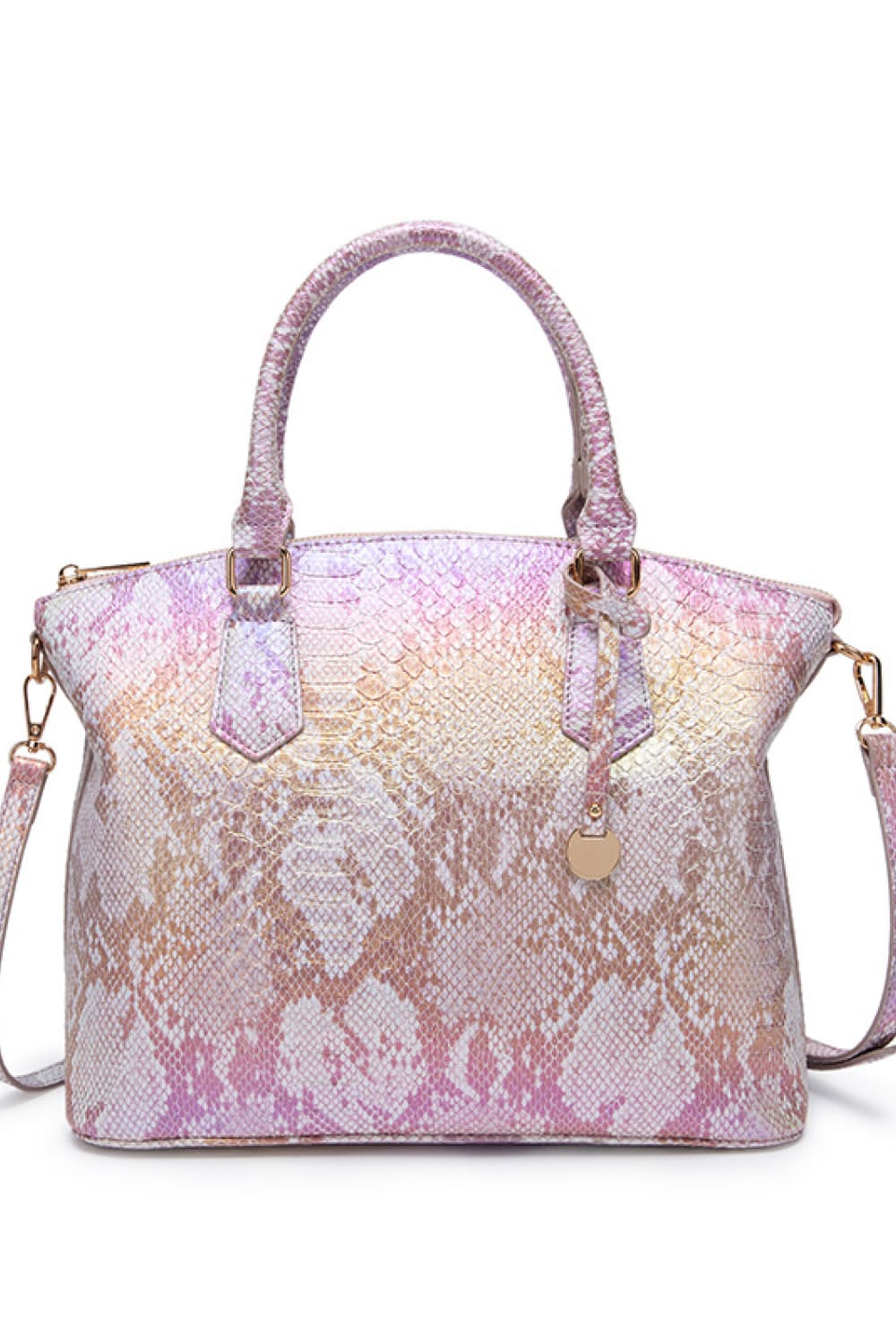 PU Leather Handbag Snakeskin One Size