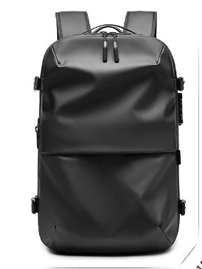 Travel Backpack Men's Business Multifunction Computer Bag Vacuum Compression Large-capacity Backpack Black