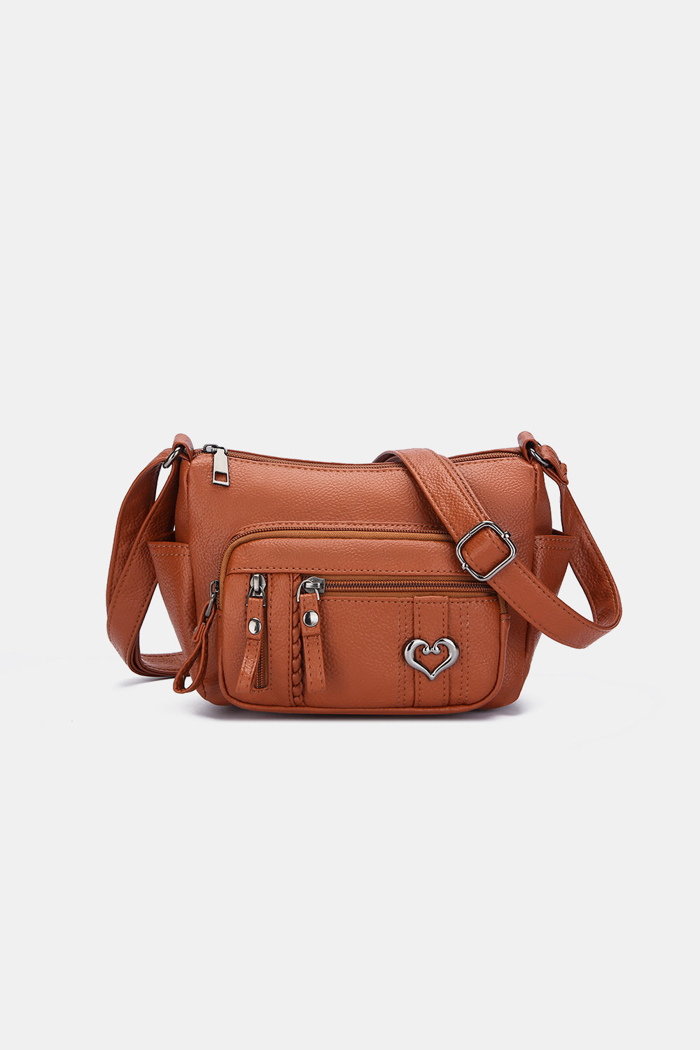 PU Leather Adjustable Strap Shoulder Bag - Thandynie