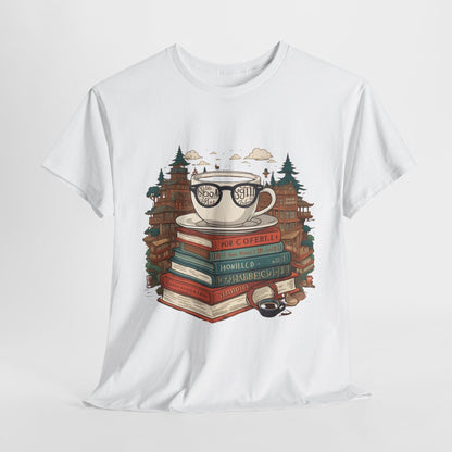 Bibliophile's Bliss Unisex Cotton Tee – Perfect for Book Lovers, Soft and Durable