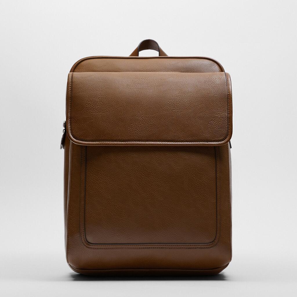 Men's Backpack Travel Commuter Brown