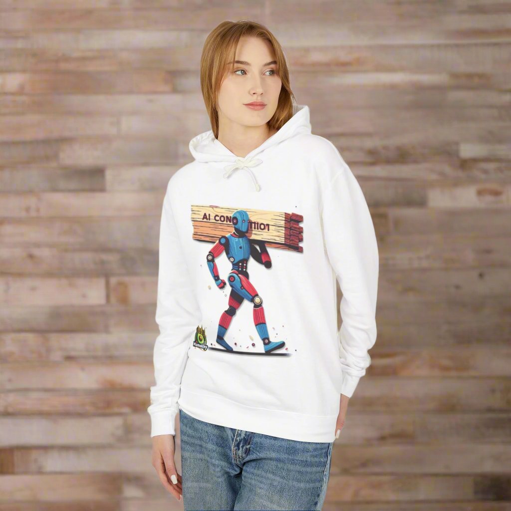 AI Construction Hoodie White