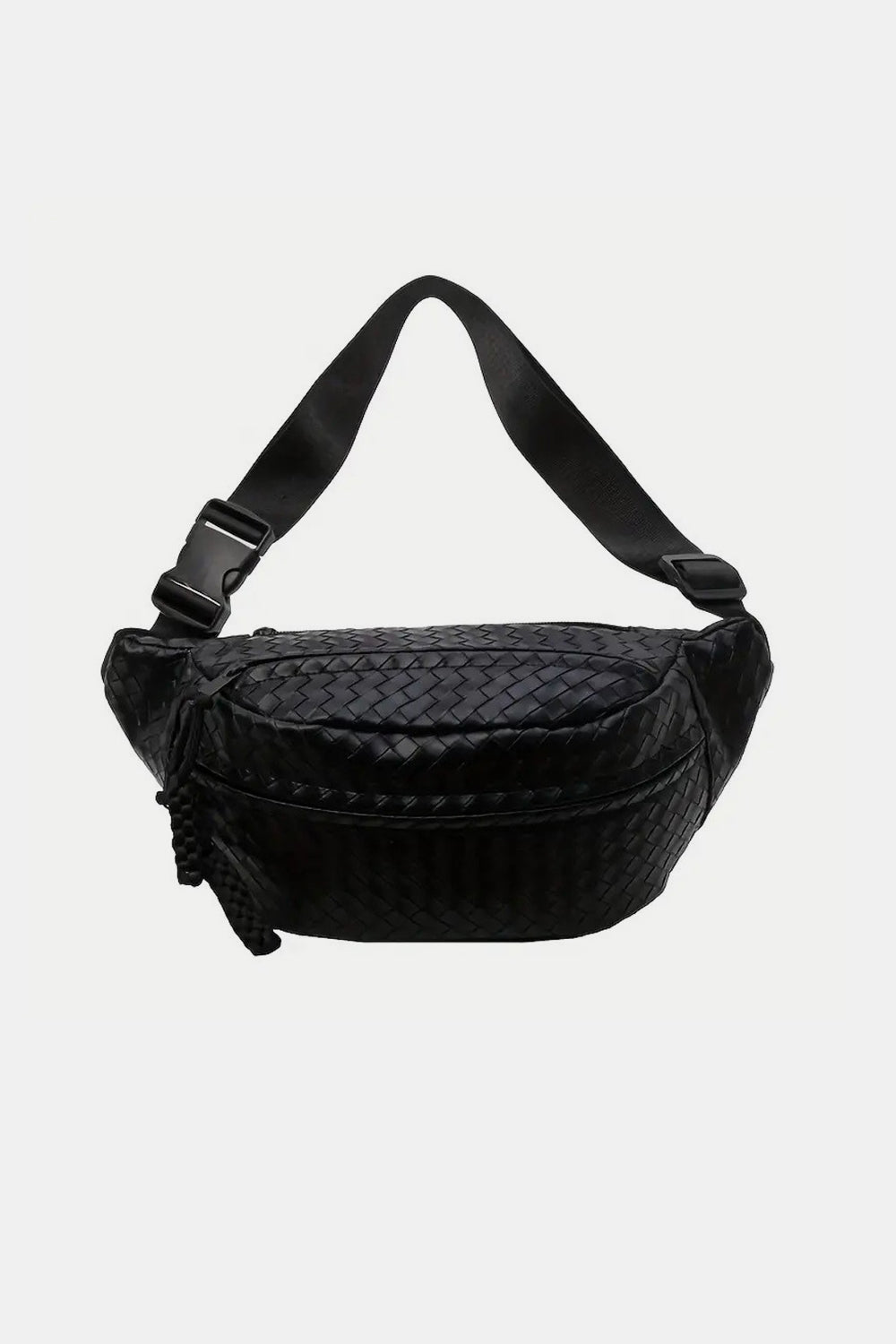 Zenana Vegan Leather Woven Atlas Crossbody Bum Bag - Thandynie