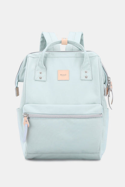 Himawari Water Resistant Canvas Backpack Bag with Side Pockets Sky Blue One Size