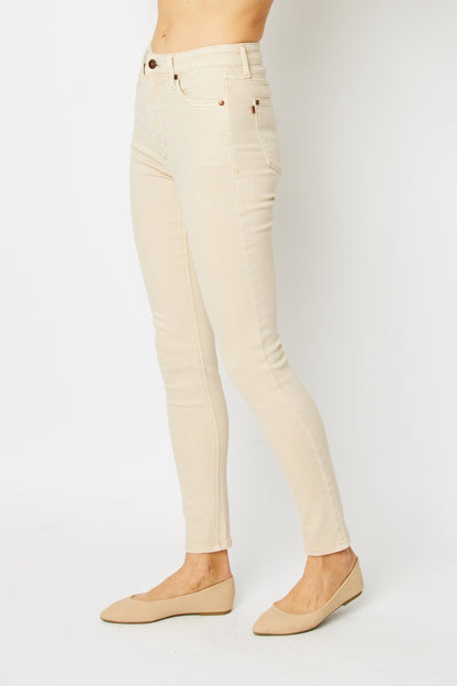 Judy Blue Full Size Garment Dyed Tummy Control Skinny Jeans | High-Rise, Flattering Fit