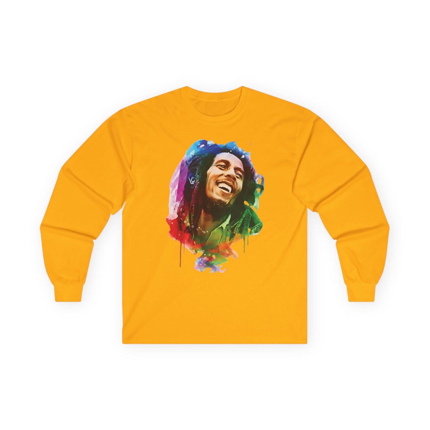 T-Shirt - Rasta Lovers Unisex Long Sleeve Tee Gold