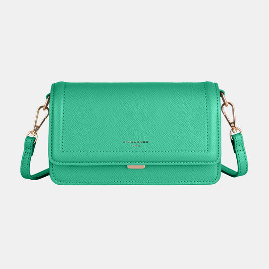 David Jones PU Leather Crossbody Bag Green One Size