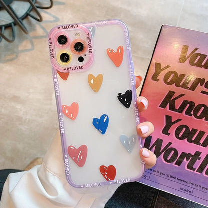 Heart Graffiti Phone Case iPhone 13 Pro Max Style 1