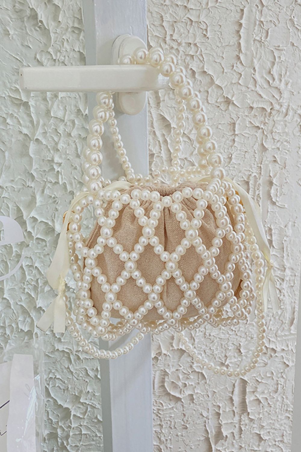 Pearl Polyester Crossbody Bag