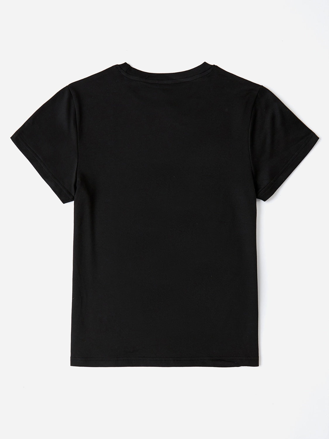 Letter Graphic Round Neck Short Sleeve T-Shirt - Thandynie