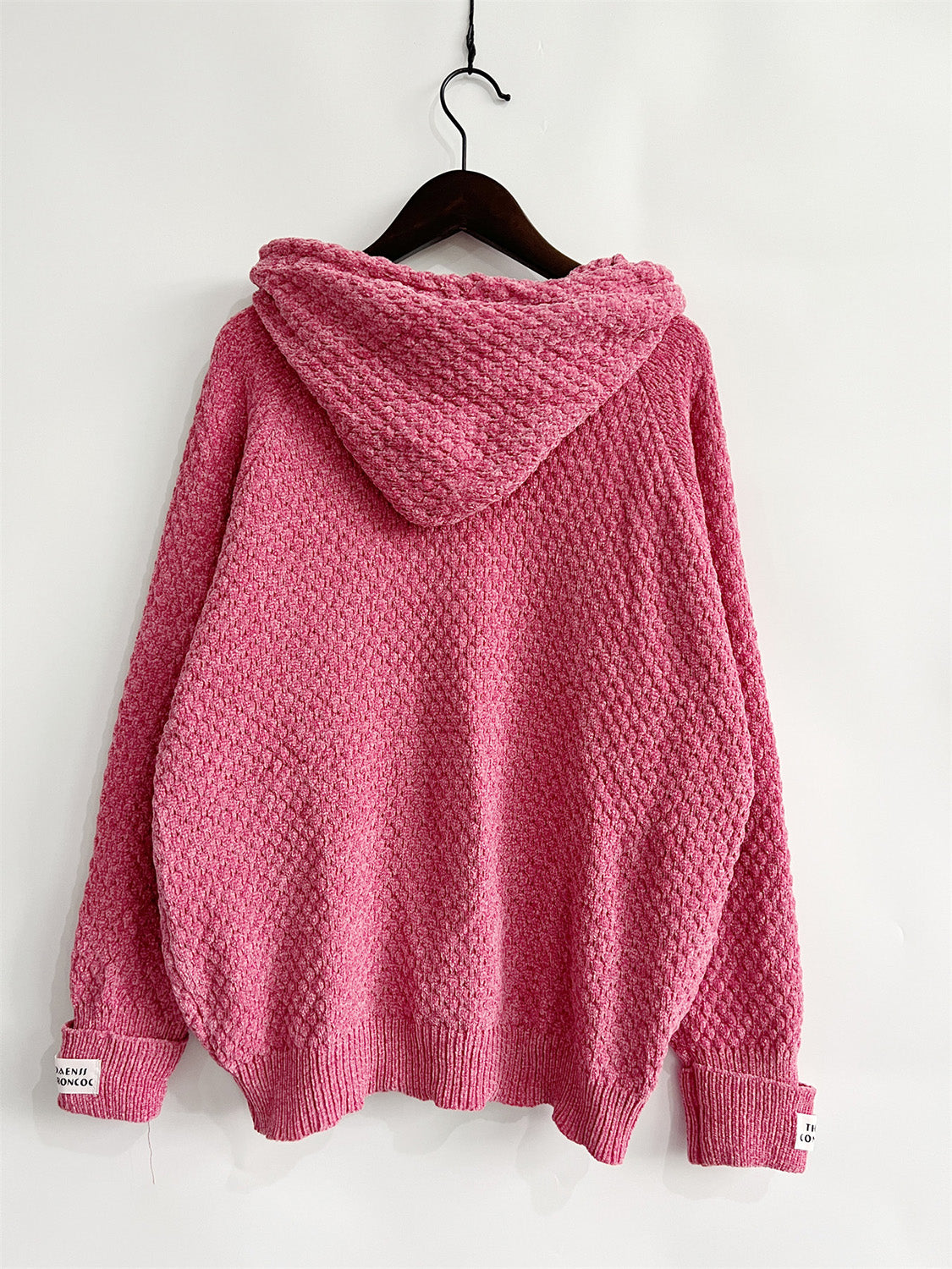 Drawstring Long Sleeve Hooded Sweater