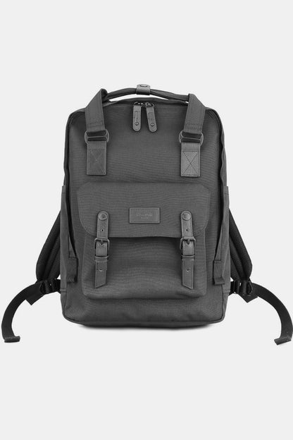 Himawari Waterproof Canvas Backpack Bag with Handles Black One Size