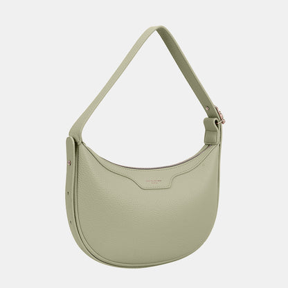 David Jones PU Leather Crossbody Bag Greyish Green One Size