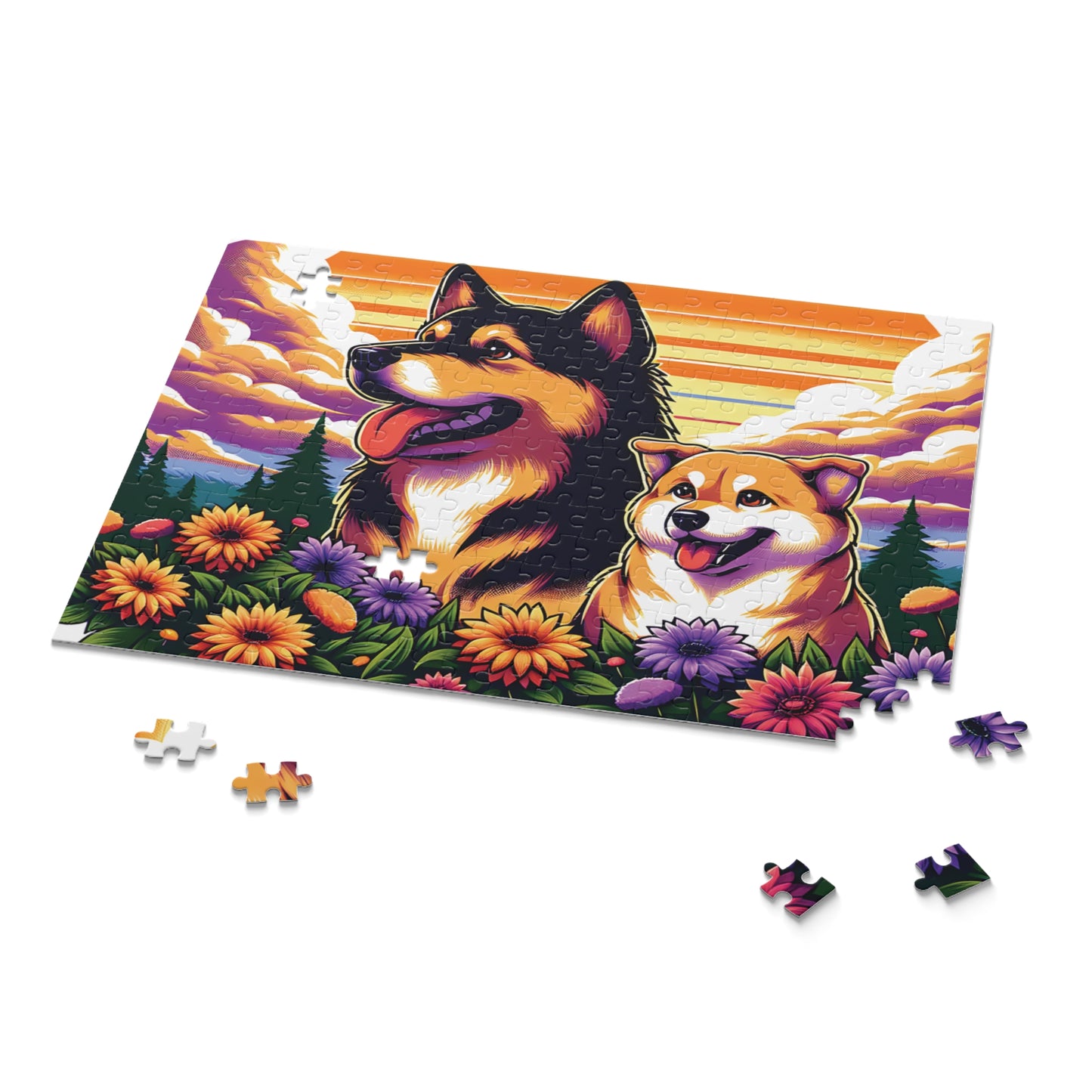 Furry Friends Art Puzzle – High-Quality Custom Puzzles in 120, 252, 500 Pieces with Gift-Ready Box