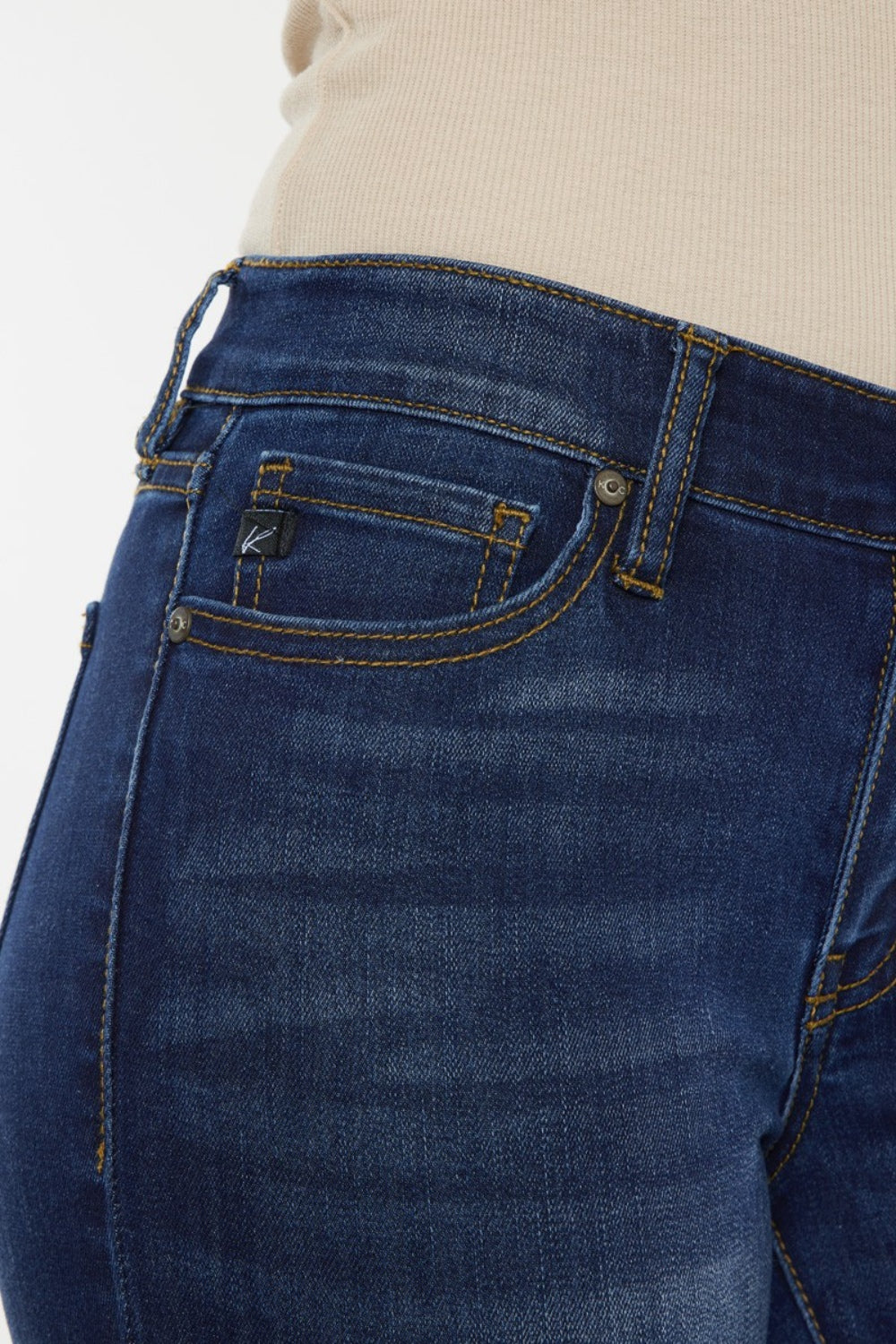 Kancan Mid Rise Gradient Skinny Jeans - Thandynie