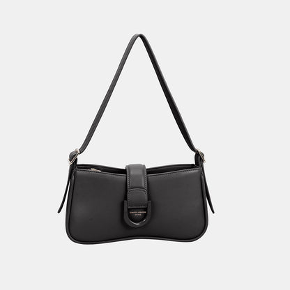 David Jones PU Leather Shoulder Bag Black One Size