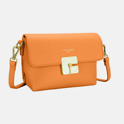 David Jones PU Leather Crossbody Bag Orange One Size